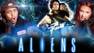 ALIENS (1986) MOVIE REACTION - THIS IS HOW YOU DO A SEQUEL! - First Time Watching - Review