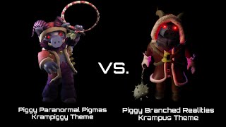 Piggy Branched Realities Krampus Theme vs. Piggy Paranormal Pigmas Krampiggy Theme