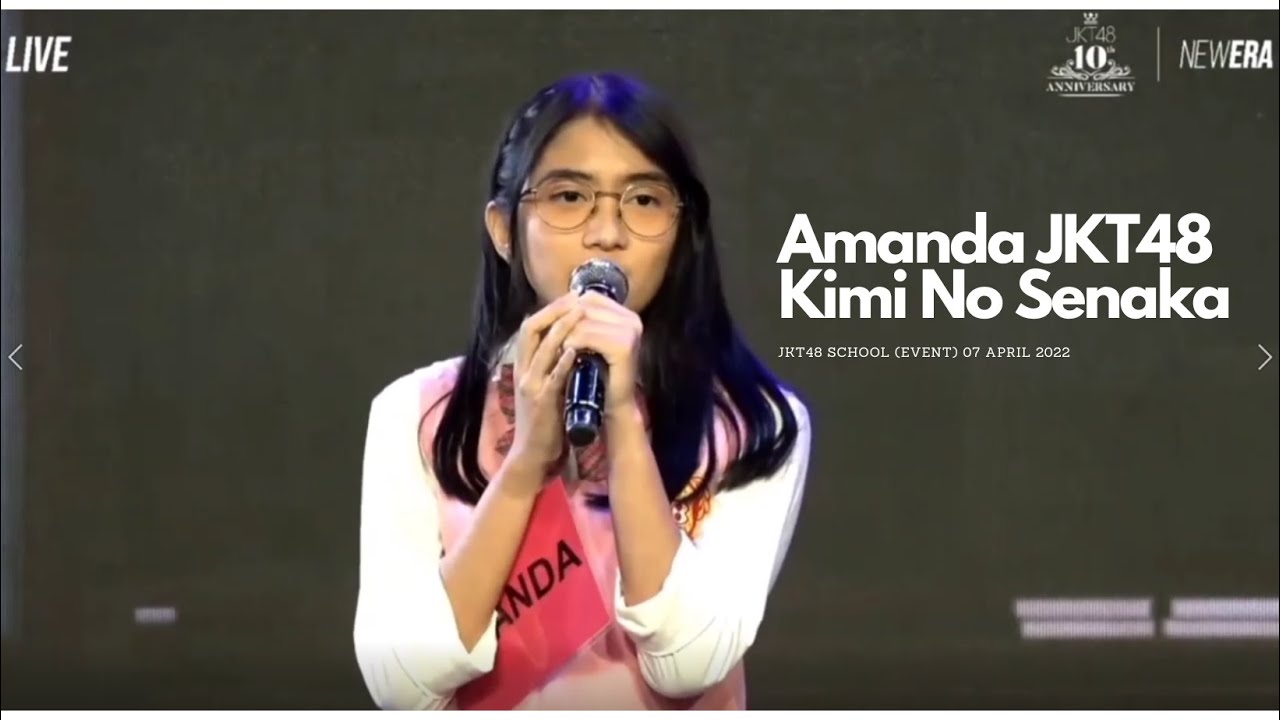 Amanda JKT48 - Punggung Milikmu (JKT48 School 07 April 2022) - YouTube