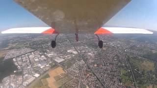 Flug von Müllheim nach Freiburg im Breisgau (EDTF), mit Ziellandung