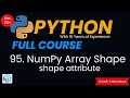 NumPy Array Shape | Python NumPy Array Shape | NumPy Shape Function