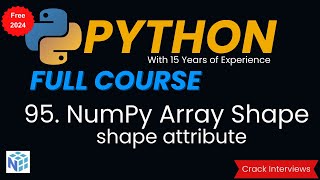 NumPy Array Shape | Python NumPy Array Shape | NumPy Shape Function