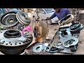 Restoration of Bulldozer DHK Automatic Transmission Torque Converter Pressure Plate Rebuild ||