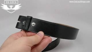 DaLuca Handmade Leather Belt - Black