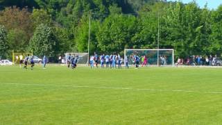 Calcio. Pallare - Varazze. La punizione di Vallerga