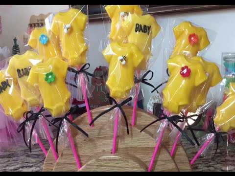 Baby Onesie Candy Lollipops (How To) Baby Shower Baby Onesie Candy Lollipops (How To) Baby Shower
