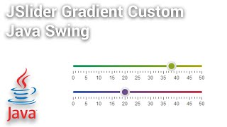 JSlider Gradient Custom using Java Swing UI