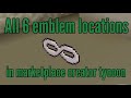 The location of all 6 infinity emblems in the new free map. Minecraft