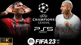 AC Milan vs Tottenham - UEFA Champions League 22\23 Home Match | FIFA 23 PS5 Gameplay 4K