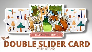 Mini Double Slider Card with Stand!