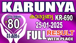 KERALA LOTTERY RESULT|FULL RESULT|karunya bhagyakuri kr690|Kerala Lottery Result Today|todaylive