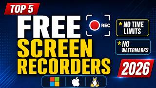 Top 5 Best FREE SCREEN RECORDING Software (2026)