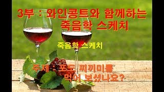 [와인꽁트와 죽음학 스케치 5회] 포도 찌끼미를 먹어보셨나요?