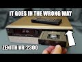 Zenith's wacky side-loading VCR (VR-2300 from 1986/87)