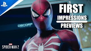 Marvel's Spider-Man 2 | FIRST IMPRESSIONS, NEW Gameplay, In Depth Previews | LIVE REACTION