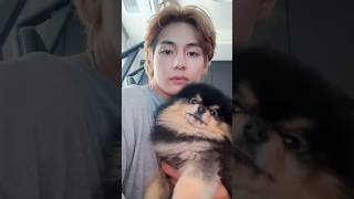 金髪公開テテとヨンタン🐶#bts #taehyung #テテ 2023.06.11