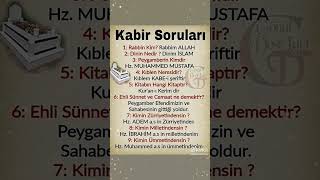 Kabirde Sorulacak Sorular#kabir#peygamber