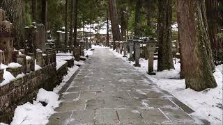 20220124 Visiting Okunoin at Koyasan in January