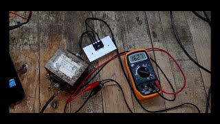 Como hacer un cargador de baterías a 12v con tranformador de microondas.