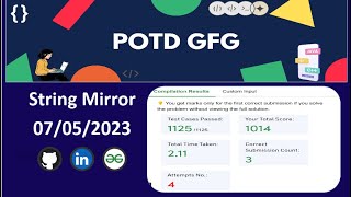 String Mirror || gfg potd || java || geeksForGeeks Daily Challenge