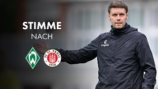 Fabian Hürzeler nach dem Testspiel gegen den SV Werder Bremen