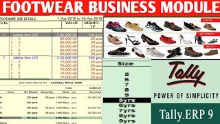 Maintain Account \u0026 inventory of FOOTWEAR business in tally |Gyan amrit