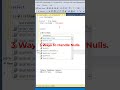 #SQL How to Handle Null Values?  #datascience #programming #coding #sqltutorial