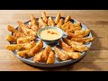 Crispy Potato Wedges | with Cheese Sauce | No Deep Fry