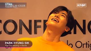 《FEATURED》 Park Hyung Sik's First Love in Manila 171110 (PRESSCON clip)