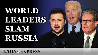 IN FULL: Biden, Zelensky \u0026 Starmer pledge to continue war against Russia