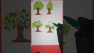 Easy Tree Drawing #shortsfeed #Short #shorts #trending #viral #art #drawing #save tree