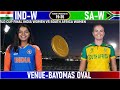 🔴 live india women vs south africa women u 19 world cup final match indw vs saw final match live