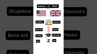 American vs British English #shorts #shortsviral #english #learnenglish #americanvsbritish