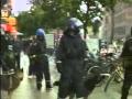 BBC News coverage of trouble before Arsenal vs Galatasray, Copenhagen 2000