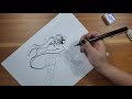 3 ways to ink your drawings inking tutorial