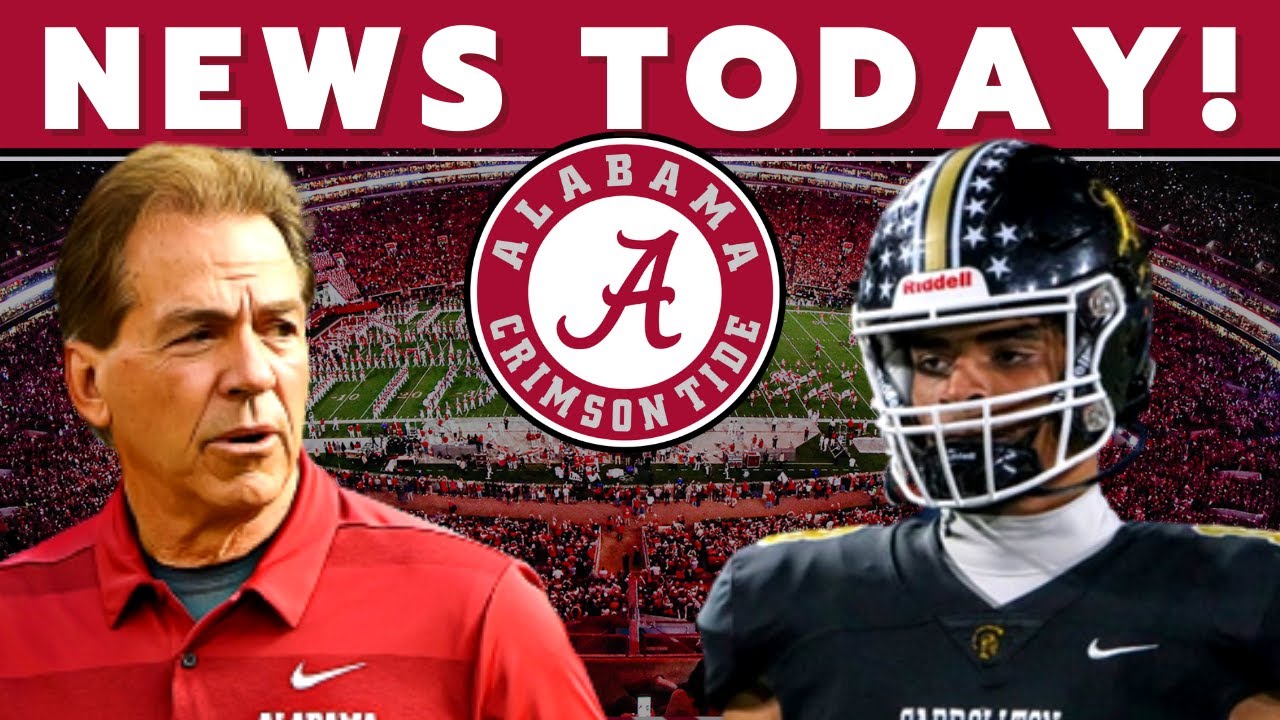 SURPRISE NEWS! ALABAMA CRIMSON TIDE FOOTBALL NEWS TODAY! NCAA FOOTBALL ...