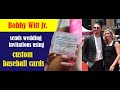 Bobby Witt Jr. sends wedding invitations using custom baseball cards