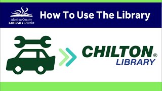 How To Use The Library: Chilton Library