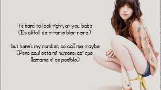 Carly Rae Jepsen - Call Me Maybe Lyric/Letra Ingles/Español