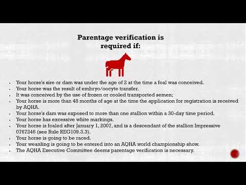 AQHA Genetic Testing Guide