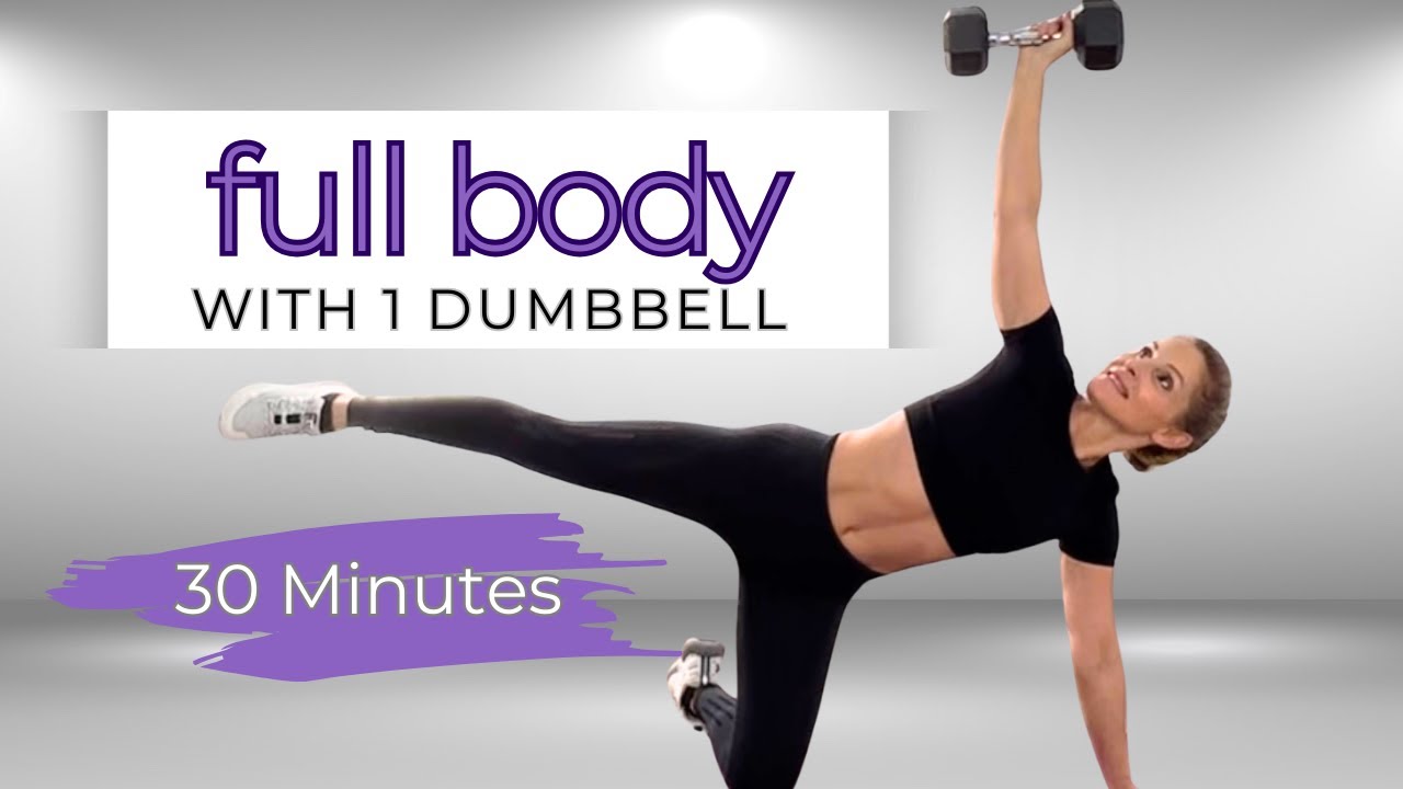 Full Body Workout Low Impact With 1 Dumbbell Youtube