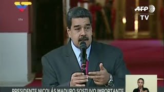 Maduro comenta sanções dos Estados Unidos