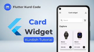 Flutter Card widget - Kurdish Tutorial (with English Subtitles)