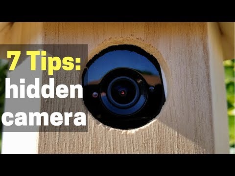 Hide a security camera (indoors or outdoors)