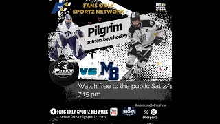 RI D1 Boys High School Hockey: Pilgrim Patriots vs Moses Brown