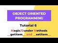 Magic/Dunder Methods - getitem and setitem - Python 3 OOPS Tutorial 6