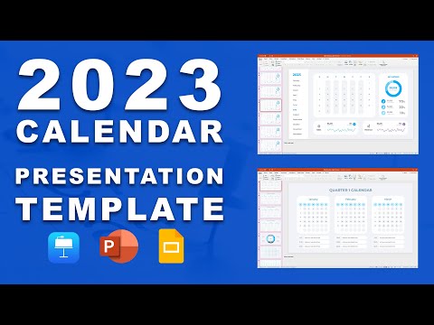 Шаблон презентации календаря на 2023 год. Создавайте КРАСИВЫЕ календари за считанные минуты