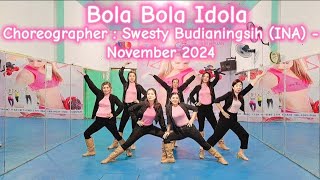 Bola Bola Idola Line dance#choreo @swestybudianingsih2991 (INA) | MomXi Dance