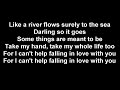 Can't Help Falling In Love   Jaclyn Lovey Lyrics Studio Version   The Voice