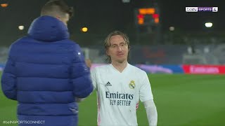 Modric to Pique - "Are you ready to go complain?"